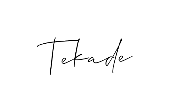 Here are the top 10 professional signature styles for the name Tekade. These are the best autograph styles you can use for your name. Tekade signature style 2 images and pictures png