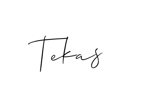 How to make Tekas name signature. Use Allison_Script style for creating short signs online. This is the latest handwritten sign. Tekas signature style 2 images and pictures png