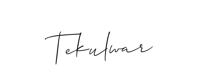 Make a short Tekulwar signature style. Manage your documents anywhere anytime using Allison_Script. Create and add eSignatures, submit forms, share and send files easily. Tekulwar signature style 2 images and pictures png