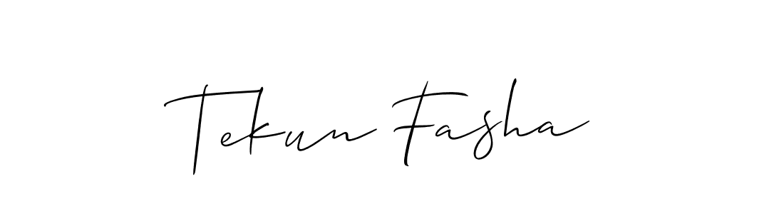 Make a beautiful signature design for name Tekun Fasha. Use this online signature maker to create a handwritten signature for free. Tekun Fasha signature style 2 images and pictures png