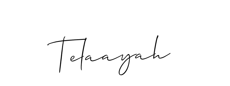 How to Draw Telaayah signature style? Allison_Script is a latest design signature styles for name Telaayah. Telaayah signature style 2 images and pictures png
