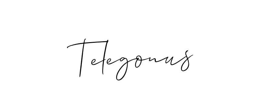 Make a short Telegonus signature style. Manage your documents anywhere anytime using Allison_Script. Create and add eSignatures, submit forms, share and send files easily. Telegonus signature style 2 images and pictures png