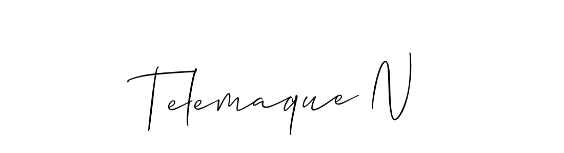 This is the best signature style for the Telemaque N name. Also you like these signature font (Allison_Script). Mix name signature. Telemaque N signature style 2 images and pictures png