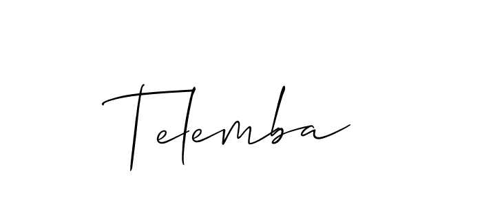 Make a beautiful signature design for name Telemba. Use this online signature maker to create a handwritten signature for free. Telemba signature style 2 images and pictures png