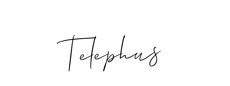 Also You can easily find your signature by using the search form. We will create Telephus name handwritten signature images for you free of cost using Allison_Script sign style. Telephus signature style 2 images and pictures png