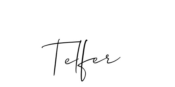 Best and Professional Signature Style for Telfer. Allison_Script Best Signature Style Collection. Telfer signature style 2 images and pictures png