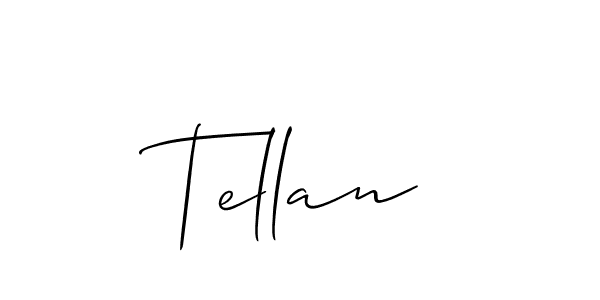 Best and Professional Signature Style for Tellan. Allison_Script Best Signature Style Collection. Tellan signature style 2 images and pictures png