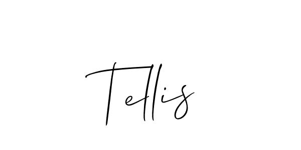 Best and Professional Signature Style for Tellis. Allison_Script Best Signature Style Collection. Tellis signature style 2 images and pictures png