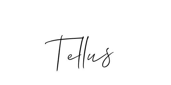 Also we have Tellus name is the best signature style. Create professional handwritten signature collection using Allison_Script autograph style. Tellus signature style 2 images and pictures png