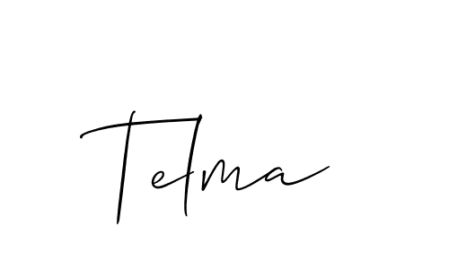 Best and Professional Signature Style for Telma. Allison_Script Best Signature Style Collection. Telma signature style 2 images and pictures png