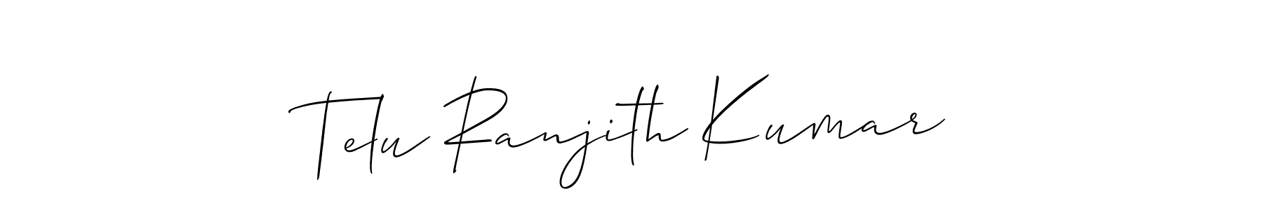 See photos of Telu Ranjith Kumar official signature by Spectra . Check more albums & portfolios. Read reviews & check more about Allison_Script font. Telu Ranjith Kumar signature style 2 images and pictures png