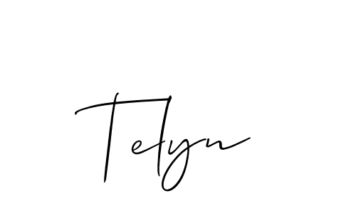 Also we have Telyn name is the best signature style. Create professional handwritten signature collection using Allison_Script autograph style. Telyn signature style 2 images and pictures png