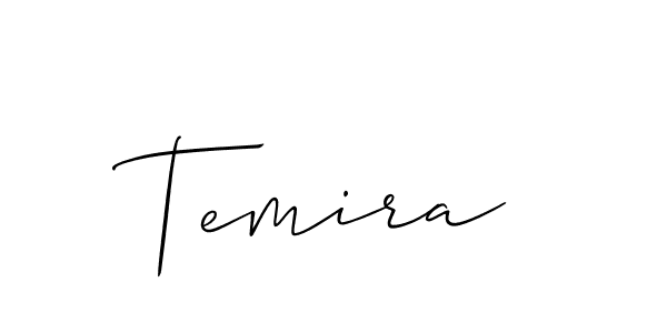 Also we have Temira name is the best signature style. Create professional handwritten signature collection using Allison_Script autograph style. Temira signature style 2 images and pictures png