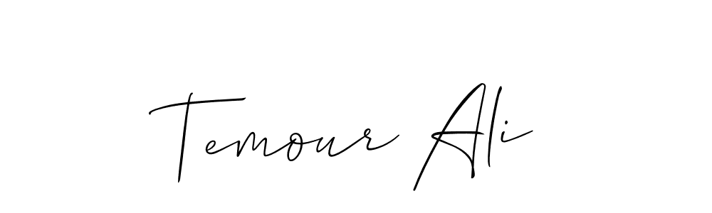 Make a short Temour Ali signature style. Manage your documents anywhere anytime using Allison_Script. Create and add eSignatures, submit forms, share and send files easily. Temour Ali signature style 2 images and pictures png