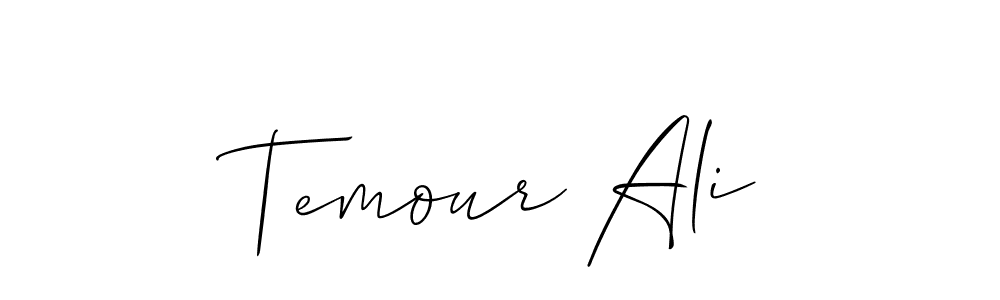 It looks lik you need a new signature style for name Temour Ali. Design unique handwritten (Allison_Script) signature with our free signature maker in just a few clicks. Temour Ali signature style 2 images and pictures png