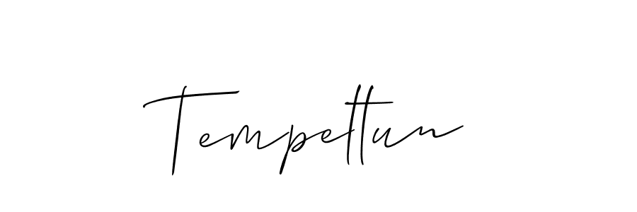 Once you've used our free online signature maker to create your best signature Allison_Script style, it's time to enjoy all of the benefits that Tempeltun name signing documents. Tempeltun signature style 2 images and pictures png