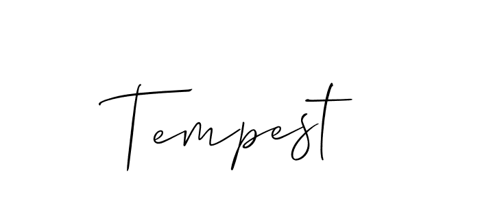 How to Draw Tempest signature style? Allison_Script is a latest design signature styles for name Tempest. Tempest signature style 2 images and pictures png