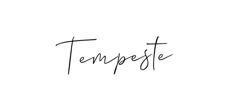 Best and Professional Signature Style for Tempeste. Allison_Script Best Signature Style Collection. Tempeste signature style 2 images and pictures png