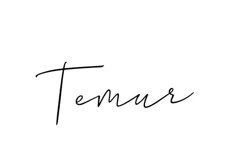 You should practise on your own different ways (Allison_Script) to write your name (Temur) in signature. don't let someone else do it for you. Temur signature style 2 images and pictures png