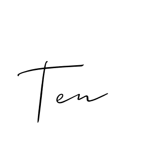 How to make Ten name signature. Use Allison_Script style for creating short signs online. This is the latest handwritten sign. Ten signature style 2 images and pictures png