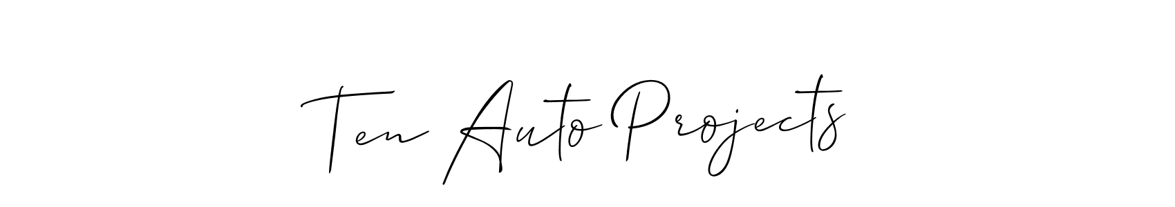 Once you've used our free online signature maker to create your best signature Allison_Script style, it's time to enjoy all of the benefits that Ten Auto Projects name signing documents. Ten Auto Projects signature style 2 images and pictures png