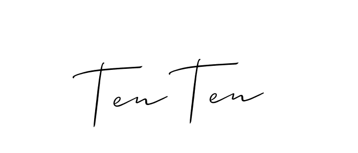 Ten Ten stylish signature style. Best Handwritten Sign (Allison_Script) for my name. Handwritten Signature Collection Ideas for my name Ten Ten. Ten Ten signature style 2 images and pictures png