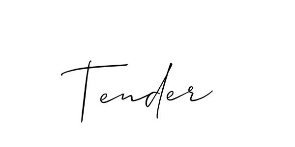 Also You can easily find your signature by using the search form. We will create Tender name handwritten signature images for you free of cost using Allison_Script sign style. Tender signature style 2 images and pictures png