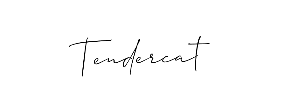 You should practise on your own different ways (Allison_Script) to write your name (Tendercat) in signature. don't let someone else do it for you. Tendercat signature style 2 images and pictures png