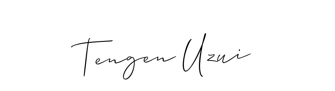 How to make Tengen Uzui name signature. Use Allison_Script style for creating short signs online. This is the latest handwritten sign. Tengen Uzui signature style 2 images and pictures png