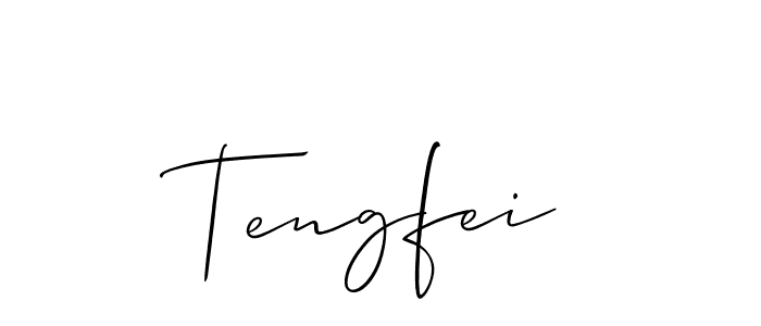 Design your own signature with our free online signature maker. With this signature software, you can create a handwritten (Allison_Script) signature for name Tengfei. Tengfei signature style 2 images and pictures png