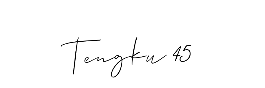 Similarly Allison_Script is the best handwritten signature design. Signature creator online .You can use it as an online autograph creator for name Tengku 45. Tengku 45 signature style 2 images and pictures png