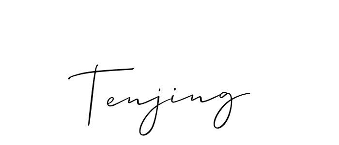 Once you've used our free online signature maker to create your best signature Allison_Script style, it's time to enjoy all of the benefits that Tenjing name signing documents. Tenjing signature style 2 images and pictures png