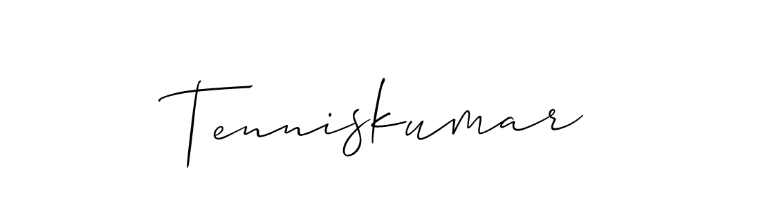 It looks lik you need a new signature style for name Tenniskumar. Design unique handwritten (Allison_Script) signature with our free signature maker in just a few clicks. Tenniskumar signature style 2 images and pictures png
