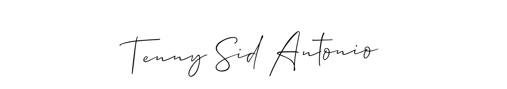 Make a short Tenny Sid Antonio signature style. Manage your documents anywhere anytime using Allison_Script. Create and add eSignatures, submit forms, share and send files easily. Tenny Sid Antonio signature style 2 images and pictures png