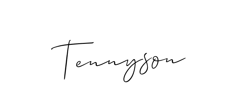 How to Draw Tennyson signature style? Allison_Script is a latest design signature styles for name Tennyson. Tennyson signature style 2 images and pictures png