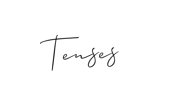 Also You can easily find your signature by using the search form. We will create Tenses name handwritten signature images for you free of cost using Allison_Script sign style. Tenses signature style 2 images and pictures png