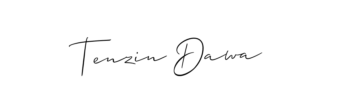 Best and Professional Signature Style for Tenzin Dawa. Allison_Script Best Signature Style Collection. Tenzin Dawa signature style 2 images and pictures png