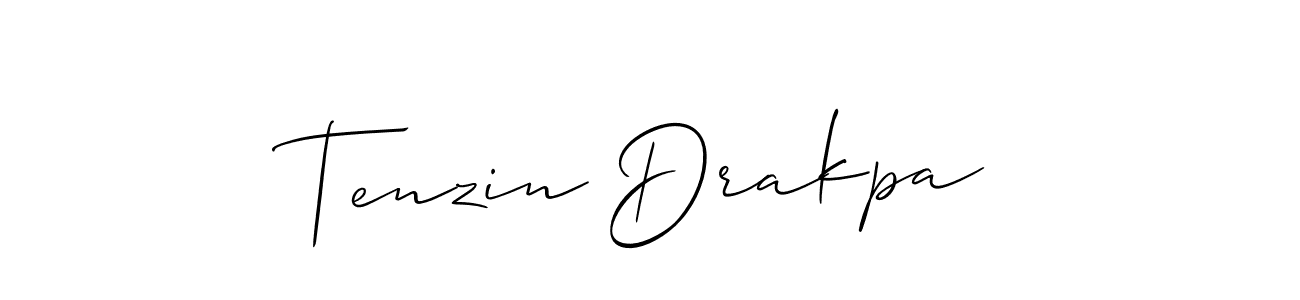 Also we have Tenzin Drakpa name is the best signature style. Create professional handwritten signature collection using Allison_Script autograph style. Tenzin Drakpa signature style 2 images and pictures png