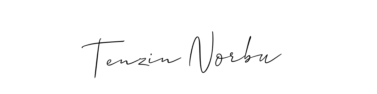 How to make Tenzin Norbu signature? Allison_Script is a professional autograph style. Create handwritten signature for Tenzin Norbu name. Tenzin Norbu signature style 2 images and pictures png