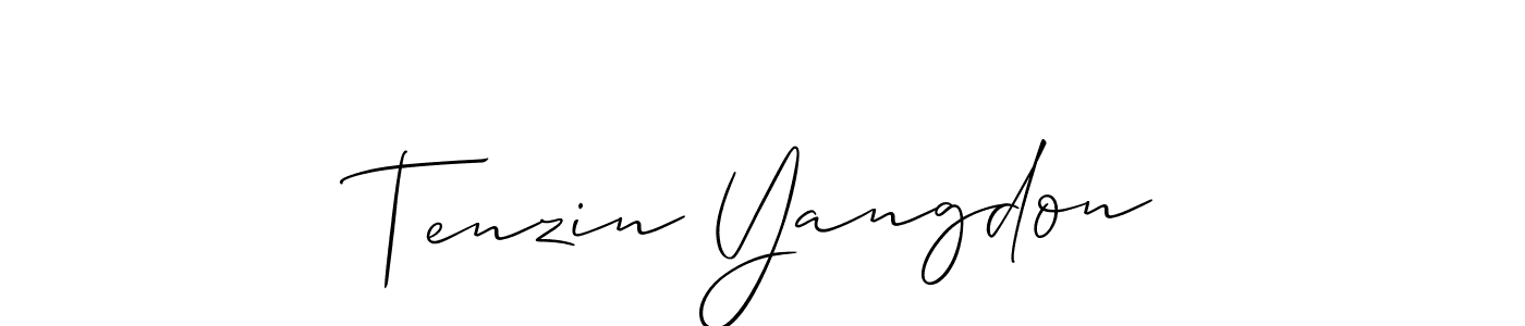 Once you've used our free online signature maker to create your best signature Allison_Script style, it's time to enjoy all of the benefits that Tenzin Yangdon name signing documents. Tenzin Yangdon signature style 2 images and pictures png