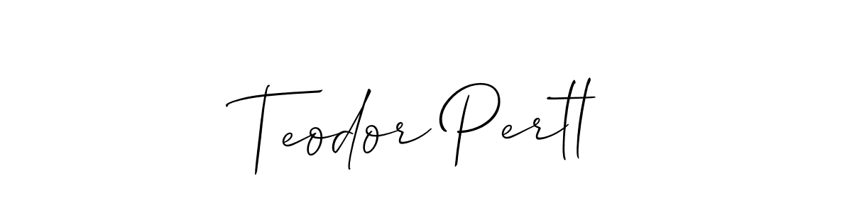 You can use this online signature creator to create a handwritten signature for the name Teodor Pertl. This is the best online autograph maker. Teodor Pertl signature style 2 images and pictures png