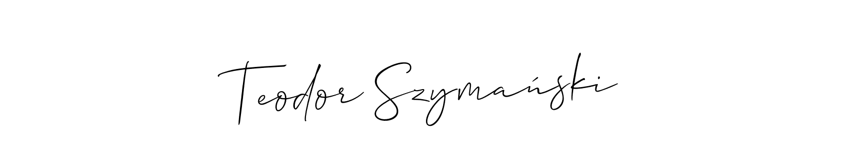 You can use this online signature creator to create a handwritten signature for the name Teodor Szymański. This is the best online autograph maker. Teodor Szymański signature style 2 images and pictures png