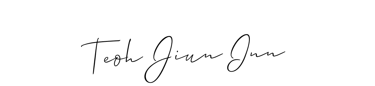 Also we have Teoh Jiun Inn name is the best signature style. Create professional handwritten signature collection using Allison_Script autograph style. Teoh Jiun Inn signature style 2 images and pictures png