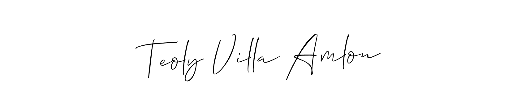 Here are the top 10 professional signature styles for the name Teoly Villa Amlon. These are the best autograph styles you can use for your name. Teoly Villa Amlon signature style 2 images and pictures png
