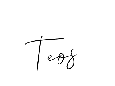 It looks lik you need a new signature style for name Teos. Design unique handwritten (Allison_Script) signature with our free signature maker in just a few clicks. Teos signature style 2 images and pictures png