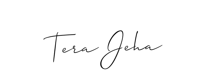 Allison_Script is a professional signature style that is perfect for those who want to add a touch of class to their signature. It is also a great choice for those who want to make their signature more unique. Get Tera Jeha name to fancy signature for free. Tera Jeha signature style 2 images and pictures png