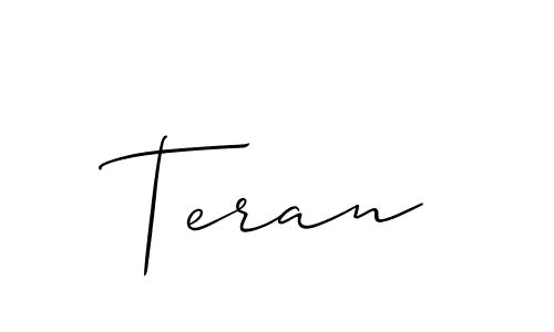 Once you've used our free online signature maker to create your best signature Allison_Script style, it's time to enjoy all of the benefits that Teran name signing documents. Teran signature style 2 images and pictures png