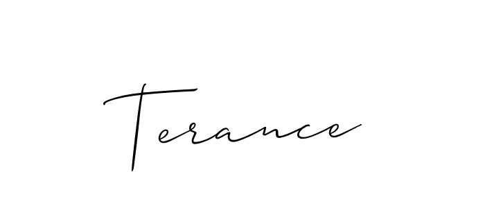 Allison_Script is a professional signature style that is perfect for those who want to add a touch of class to their signature. It is also a great choice for those who want to make their signature more unique. Get Terance name to fancy signature for free. Terance signature style 2 images and pictures png