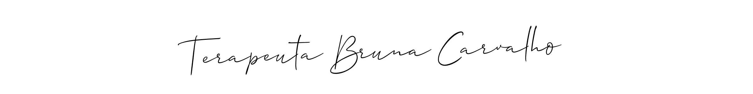 How to make Terapeuta Bruna Carvalho signature? Allison_Script is a professional autograph style. Create handwritten signature for Terapeuta Bruna Carvalho name. Terapeuta Bruna Carvalho signature style 2 images and pictures png