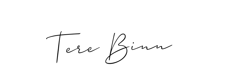 Best and Professional Signature Style for Tere Binn. Allison_Script Best Signature Style Collection. Tere Binn signature style 2 images and pictures png